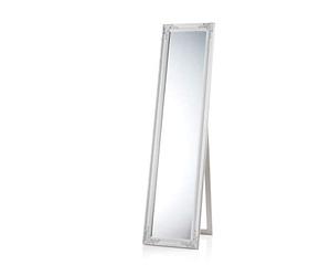 Baroni Home Montemaggi Miroir de Sol avec Inclinasion Réglable, Miroir de Chambre avec Cadre en Bois, Miroir Rectangulaire de Salon, 160x50 cm