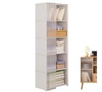 Baroni Home Penderie pliable en tissu pour économiser de l'espace - Grande capacité - Design robuste pour chambre à coucher, appartement (hauteur 155 cm/125 cm, cinq couches)
