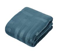 Baroni Home Plaid Polaire en Microfibre de Polyester, Couverture Chaude pour Canapé et Lit, Doux et Plaisant pour Cadeau d'Hiver (Pétrole, 130x160cm)