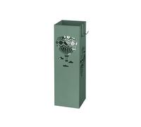 Baroni Home Porte-parapluie design moderne porte-parapluies en métal avec montgolfières 2 crochets et bac d'égouttoir amovible 16 x 16 x 49 cm (vert)