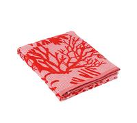 Baroni Home Serviette de Plage avec Franges 100% Coton, Serviette de Mer Super absorbante, Serviette de Plage à Séchage Rapide, 90x160 cm, Jacquard Rouge