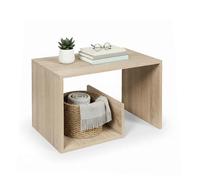 Baroni Home Table Basse Moderne pour Salon, Table d’Appoint pour Canapé, Design Minimaliste pour Salon et Chambre, 36x38x59 cm (Naturale)