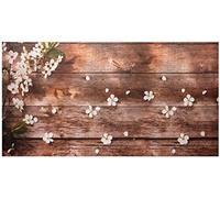 Baroni Home Tapis Long de Cuisine en PVC avec Fond Antidérapant, Tapis Cuisine Antimicrobien Facile à Laver, Tapis Passerelle pour Couloir, Fleurs de Pêcher 120x60 cm