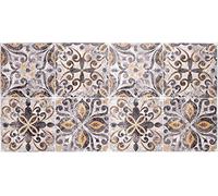 Baroni Home Tapis de Cuisine en PVC Carreaux Motif Faïence, Tapis Cuisine Antidérapant et Lavable,Maioliques Coloré, 60x120 cm