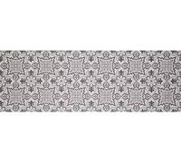 Baroni Home Tapis de Cuisine en PVC Carreaux Motif Faïence, Tapis Cuisine Antidérapant et Lavable, Maioliques Gris, 60x120 cm