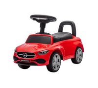 Baroni Toys Mercedes Ride-On Voiture Pousser et Aller pour Enfants 1-4 Ans, Phares LED, Sons Réalistes, Roues antidérapantes, Compartiment de rangement, Design Anti-retournement (Rouge)