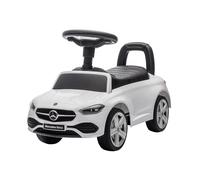 Baroni Toys Mercedes Ride-On Voiture Pousser et Aller pour Enfants 1-4 Ans, Phares LED, Sons Réalistes, Roues antidérapantes, Compartiment de rangement, Design antidérapant (Blanc)
