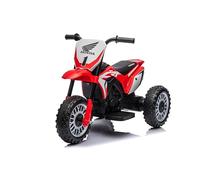Baroni Toys Moto électrique Honda Enfants 1-4 ans CRF450, Tricycle électrique avec moteur 6V, 3 km/h Motocross électrique d'intérieur et d'extérieur, certifications sécurité EN71 et CE, Rouge
