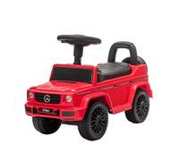 Baroni Toys SUV Mercedes Ride-On - Voiture à pousser pour enfant 1-4 ans, phares LED, sons réalistes, roues antidérapantes, boîte de rangement, 69,5x29x43 cm Rouge