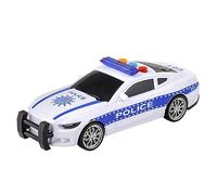 Baroni Toys Voiture de Police Jouet avec Lumières et Sons, Voiture Jouet pour Enfants avec Sirène Qui Sonne et s'allume, Jeu de Voiture Push and Go avec Embrayage, Enfants 3 4 5 6 7 Ans, 16x6x5 cm