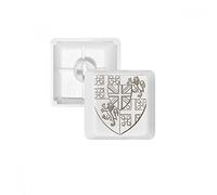 Baroque Art Shield Lion Illustration Patter PBT Keycaps pour Clavier mécanique Blanc OEM sans Marquage d'impression R3 Multicolore
