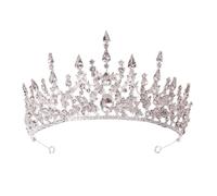 Baroque Bridal Crown - Elegant Princess Wedding Accessory In European & American Style, One Size, Bois d'agar, Aucune pierre précieuse.