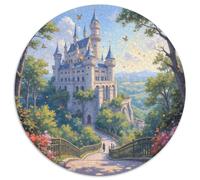 Baroque Castle Puzzles 1000 Pieces Cadeau Unique Building Jeu Éducatif Challenge Toy À De Qualité Supérieure Peinture Art pour Adultes Et Enfants À Partir De 14 Ans 1000pcs (67.5x67.5cm)