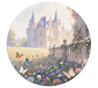 Baroque Castle Puzzles 1000 Pieces Cadeau Unique Building Jeu Éducatif Challenge Toy À De Qualité Supérieure Peinture Art pour Adultes Et Enfants À Partir De 14 Ans 1000pcs (67.5x67.5cm)