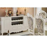Baroque comptoir de bar armoire vitrine vin étagère comptoir bar bar maison bois véritable