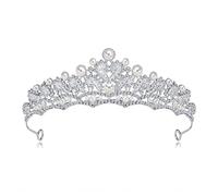 Baroque Green Crystal Crown Tiaras Bandons
