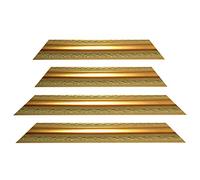 Baroque or cadre décoré finement 837 ORO, coupe, 60x120 cm