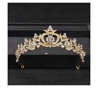 Baroque Rhingestone Crystal Crown and Tiara Bridal Hair Bijoux Headry Party Tiaras Crowns for Women Wedding Hair Accessories Tiara