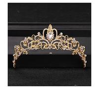 Baroque Rhingestone Crystal Crown and Tiara Bridal Hair Bijoux Headry Party Tiaras Crowns for Women Wedding Hair Accessories Tiara