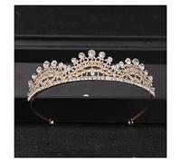 Baroque Rhingestone Crystal Crown and Tiara Bridal Hair Bijoux Headry Party Tiaras Crowns for Women Wedding Hair Accessories Tiara