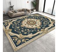 Baroque Tapis 60 x 110 cm Vintage Floral Poil Court Tapis Cuisine de Sol Antidérapant Rug pour Cuisine Couloir Q-218