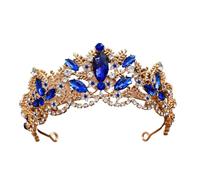 Baroque Zircon Bridal Tiara - Elegant Alloy Headband For Weddings & Events, One Size, Bois d'agar
