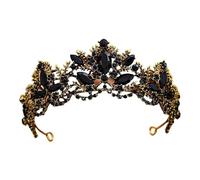 Baroque Zircon Bridal Tiara - Elegant Alloy Headband For Weddings & Events, One Size, Bois d'agar