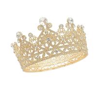 Baroquely Diadème de mariée avec strass pour cosplay, accessoire de mariage, photographie, réception, danse, événement, couronnes de mariage, taille unique, Comme décrit, Comme décrit.