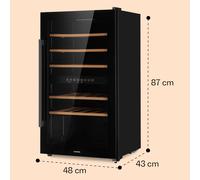 Barossa 29 Duo Cave à vin 29 bouteilles 80 litres 2 zones contrôle par boutons poussoirs G