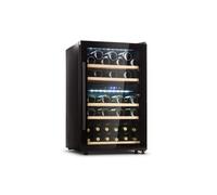 Klarstein Cave à vin 41 bouteilles étagères en bois amovibles porte en verre LCD 5 à 18°C Noir