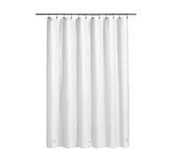 Barossa Design Doublure de rideau de douche beige, PEVA de qualité supérieure, sans BPA, PVC ni odeur chimique, rideau de douche léger de taille standard avec 3 aimants, œillets métalliques, blanc