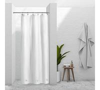 Barossa Design Doublure de Rideau de Douche imperméable en PEVA pour Petite Salle de Bain, sans PVC, œillets métalliques, Blanc, 91,5 x 183 cm