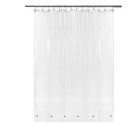Barossa Design Doublure de Rideau de Douche Transparente de 208 cm de Large x 188 cm de Haut avec Crochets gratuits - 6 aimants inférieurs, PEVA imperméable, sans PVC, œillets métalliques