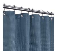 Barossa Design Rideau de Douche gaufré pour hôtel de Luxe Spa - Tissu Robuste 230 g/m² - Pas de soufflage - Imperméable et Lavable en Machine - Bleu Clair de Lune - 180,3 x 182,9 cm