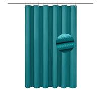 Barossa Design Rideau de douche ou doublure de rideau en microfibre douce, lavable en machine, hydrofuge, turquoise , 178 x 183 cm