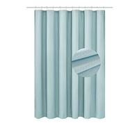 Barossa Design Soft Fabric Shower Liner Or Curtain, Hotel Quality, Machine Washable, Water Repellent, Blue, 70 x 72 inches