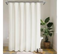 Barossa Design Tissage gaufré Rideau de Douche en Tissu - Motifs Diamants, à l'hôtel de Luxe, Heave Duty, Hydrofuge, Spa - piqué, 177,8 x 182,9 cm pour décoration de Salle de Bain Rideaux 70x72 Beige