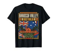Barossa Valley Drapeau Australie Vignoble Vintage Voyage Design T-Shirt