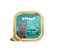 Barouf Terrine pour Chaton Avec Morceaux Poulet/foie 100g