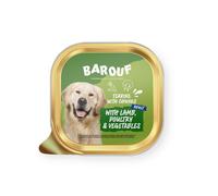 Barouf Terrine pour Chien Adulte Avec Morceaux Agneau/volaille 150g