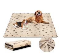 Barpor 180cm x 180cm Tapis pour Chiens Lavables Réutilisables Antidérapants - Tapis Imprimés pour Chiots Éducation Propreté, Imperméables, Tapis de Mise Bas pour Sol, Canapé Imperméable
