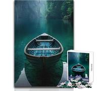Barque sur Un lac paisible - Puzzle de 1000 pièces - Jeu d'apprentissage pour développer sa motricité pour des Moments de Bonheur - Dimensions:38x52cm
