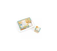 Barquette 6 cubes en bois Pure