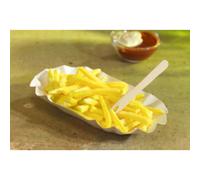 Barquette à frites 'pure', 90 x 140 x 30 mm, blanc