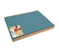 Barquette de 100 sets de table spundbond, unis - Format 30x40cm - Bleu Pacifique