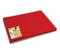 Barquette de 500 sets de table papier Tiss Lack, unis - Format 30x40 cm - Rouge