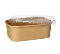 Barquette d'emballage 'pure', 1000 ml, brun