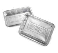 Barquettes en aluminium Weber - Lot de 10 - Idéales pour la cuisson et le fumage