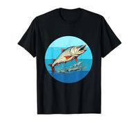 Barracuda Pêche en Eau salée Poisson rétro Barracuda Amoureux des Poissons T-Shirt