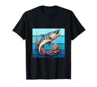 Barracuda Pêche en Eau salée Poisson rétro Barracuda Amoureux des Poissons T-Shirt